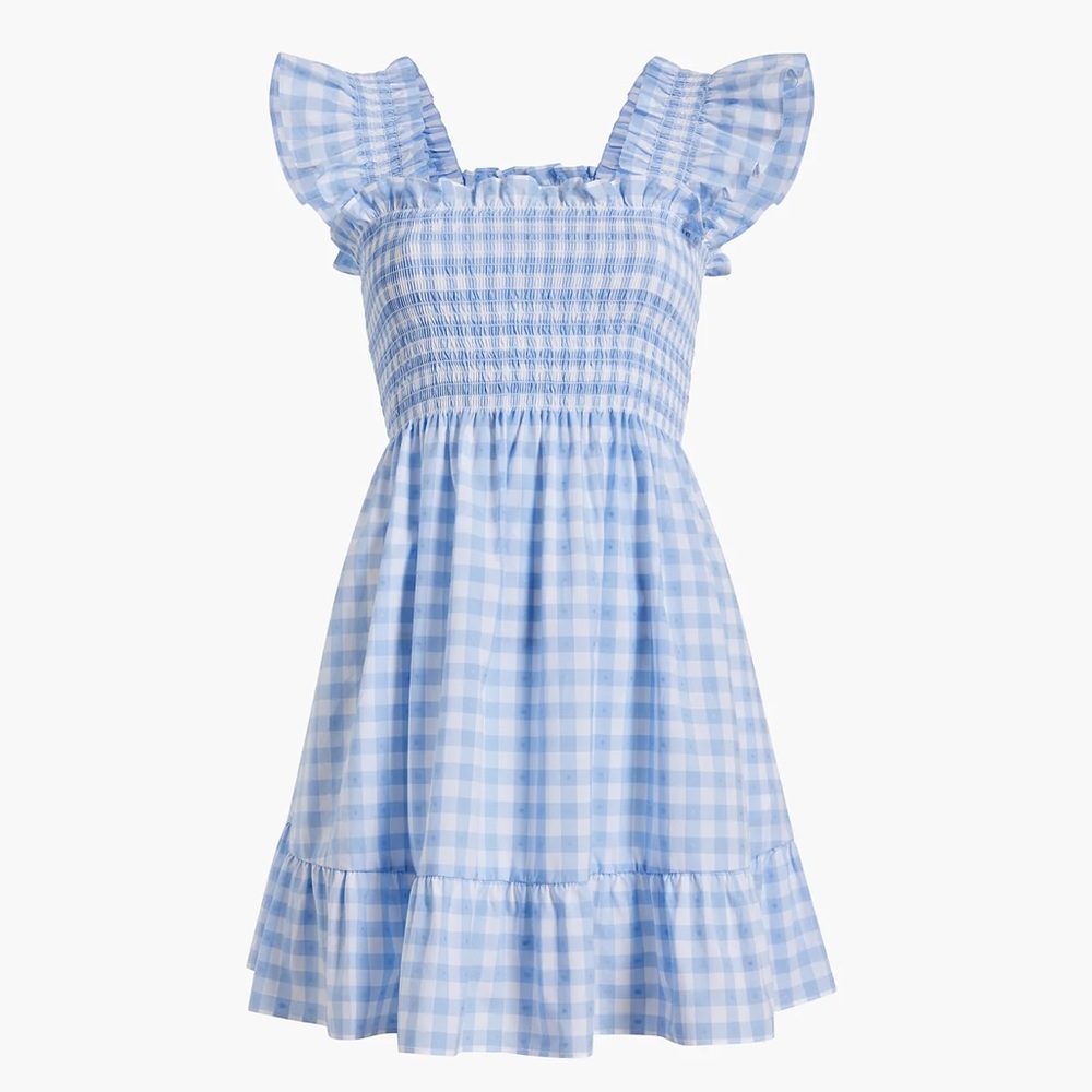 hill house home • NWT elizabeth nap dress light blue gingham